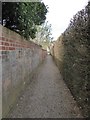 Alley from the parish church to Cromer Road