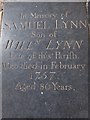 St Mary, Barney: ledger slab (b)