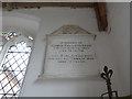 St Mary, Barney: memorial (I)