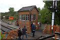 Chinnor station, signal box and crossing