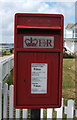 Close up, Elizabeth II postbox on Cliff Parade, Walton on the Naze