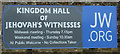 TF6503 : Sign for the Kingdom Hall of Jehovah's Witnesses, Crimplesham by JThomas