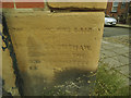 Former Delph Lane Co-Op store (3) - foundation stone