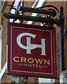 Sign for the Crown Hotel, Watton