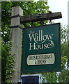 Sign for the Willow House, Watton