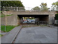 West side of the Cwmbran Drive bridge over Woodside Road, Cwmbran