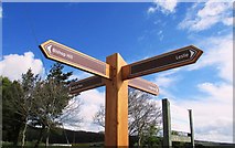 NO2203 : Signpost at crossroads, Lomond Hills by Bill Kasman
