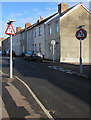 Warning sign - two-way traffic, Arthur Street, Barry