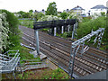 Railway signal gantry at Arkleston