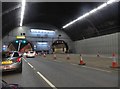 Entering the Kingsway Tunnel