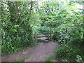 Stile on path between Mandeville Road and Littlesea Holiday Park