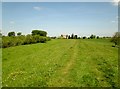 Footpath  on  the  top  of  flood  bank  toward  Wheel  Hall