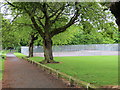 Path and Tennis Courts in Western Flatts Park at Blue Hill, Leeds