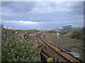 Railway line east of Thornaby station