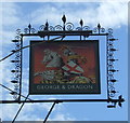 Sign for the George & Dragon, Long Melford