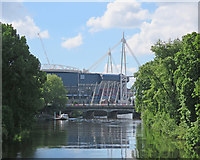 ST1776 : Cardiff: Millennium Footbridge to Millennium Stadium by John Sutton