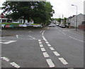 Junction of the B4256 and Stable Lane, Tredegar