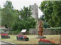 Statue of King Tewdrig at Mathern