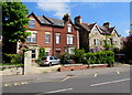 Brick semis and stone semis, Cainscross Road, Stroud