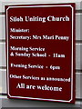 Siloh Uniting Church information board, Tredegar