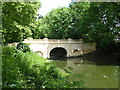 Historic footbridge across the lake in Parklands Open Space