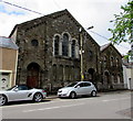 Derelict Grade II listed former chapel, Harcourt Terrace, Tredegar