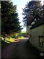 Cider press at Pinford farm in the evening sunshine