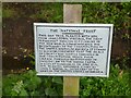 SU9972 : Explanatory notice at commemorative tree by Graham Hogg