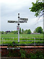 Signpost near Dunham Massey, Trafford