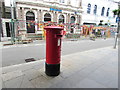 Queen Elizabeth II pillarbox in Bridgend town centre