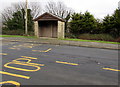 Small bus shelter alongside Ffordd yr Eglwys, North Cornelly