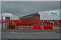 Red and grey industrial estate