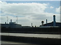 M25 view of wind turbines and laboratories