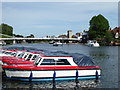 Hire boats on the Thames at Marlow