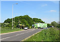 Coal Pit Lane/Watling Street roundabout at Cross in Hand