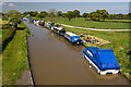 Moorings on the Shropshire Union Canal from Golden Nook Bridge (1)