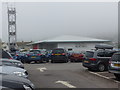 Car park and fire station in Lyme Regis