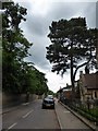 Looking from Christ Church Road into West Temple Sheen