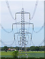 Power lines near Wilberfoss