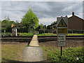 TL3441 : Footpath level crossing, Royston by Hugh Venables