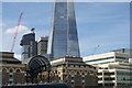 View of the Hays Galleria and Shard from the City Cruises vessel "Millennium Time"