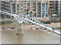 TQ3280 : Millennium Bridge from the  Tate Modern, London by Christine Matthews