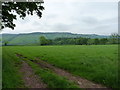 Farmland west of Cwmisfael