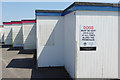 Beach huts at Worthing