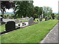 The eastern portion of the graveyard at Leitrim Presbyterian Church, Benraw