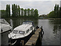 Boat and jetty on the Thames