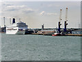SU4011 : Cruise Liner at Mayflower Terminal by David Dixon