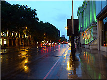 TQ2982 : A drizzly evening in Euston Road by John Lucas