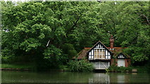 SU6277 : Boathouse on the River Thames by Peter Trimming