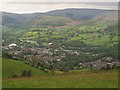 View down into Llangollen